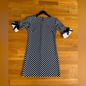 Polka Dot Dress with Bow Sleeves